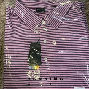 New Dunning Golf performance polo men’s XL